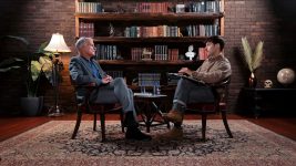 Norman Finkelstein in the video studio